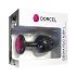 Dorcel Geisha Plug Ruby L - plug anale nero con pietra rosa