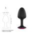 Dorcel Geisha Plug Ruby L - plug anale nero con pietra rosa