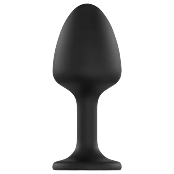 Dorcel Geisha Plug Diamond XL - tappo anale nero con pietra bianca