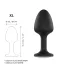 Dorcel Geisha Plug Diamond XL - tappo anale nero con pietra bianca
