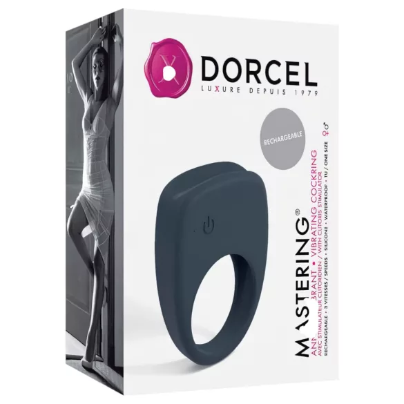 Dorcel Mastering - anello penieno vibrante ricaricabile (grigio)