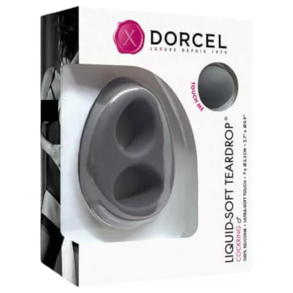 Dorcel - anello fallico liquido soft - silicone grigio