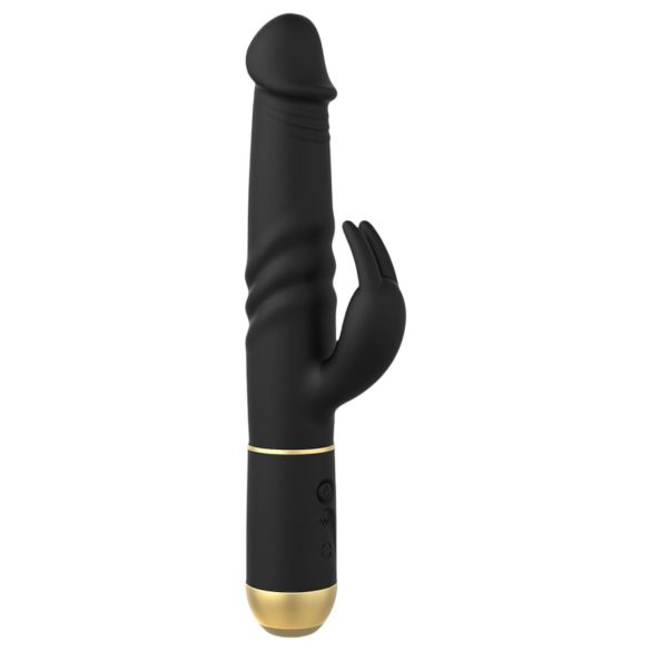 Dorcel - Vibratore rabbit con movimento spinta e stimolatore clitoride - nero