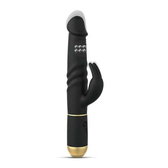 Dorcel - Vibratore rabbit con movimento spinta e stimolatore clitoride - nero