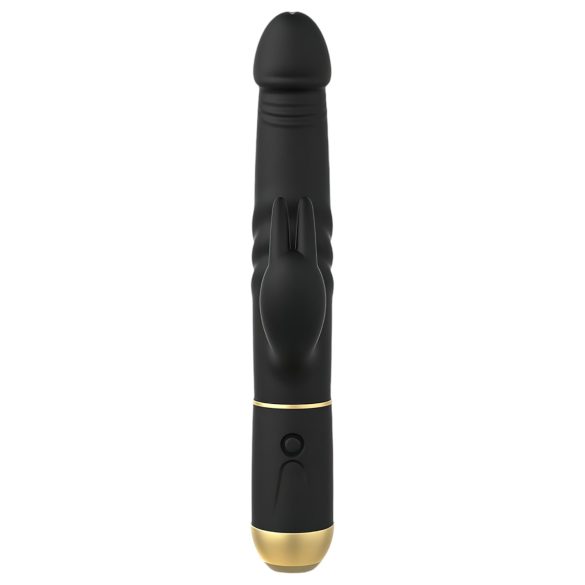 Dorcel - Vibratore rabbit con movimento spinta e stimolatore clitoride - nero