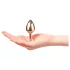 Dorcel Diamond Plug S - plug anale in alluminio - piccolo (oro rosa)