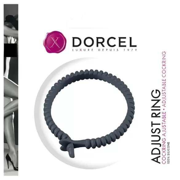 Dorcel - anello fallico regolabile - silicone grigio