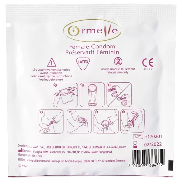 Ormelle Femail - preservativi femminili - 5 pezzi