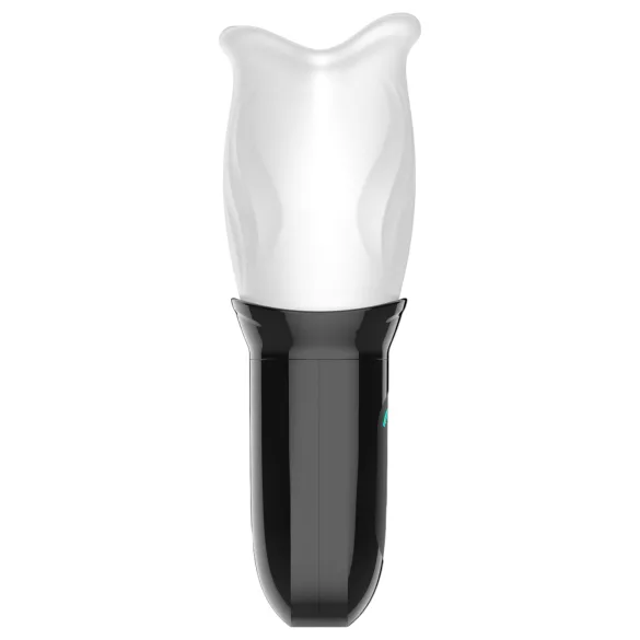 Funny Me First Class - masturbatore rotante bocca artificiale - bianco nero