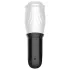 Funny Me First Class - masturbatore rotante bocca artificiale - bianco nero
