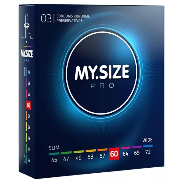 My.Size PRO - preservativi su misura - 60 mm (3 pz)