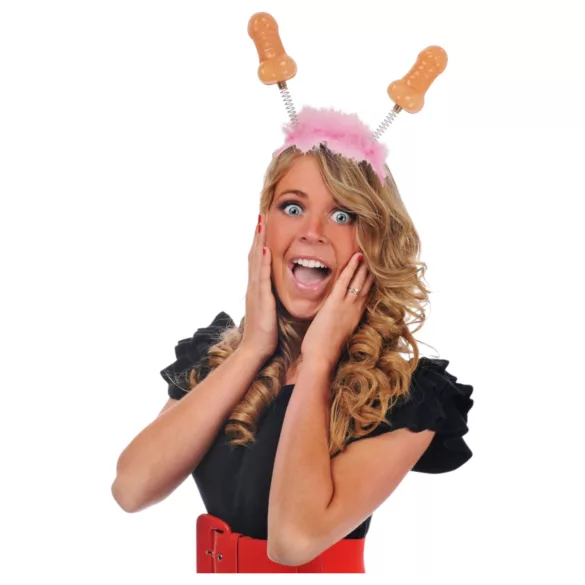 Péniszes - fascia per capelli con pene - rosa naturale