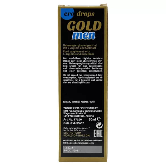 HOT ero Gold Men Spanish Fly - gocce afrodisiache per uomini (30 ml)