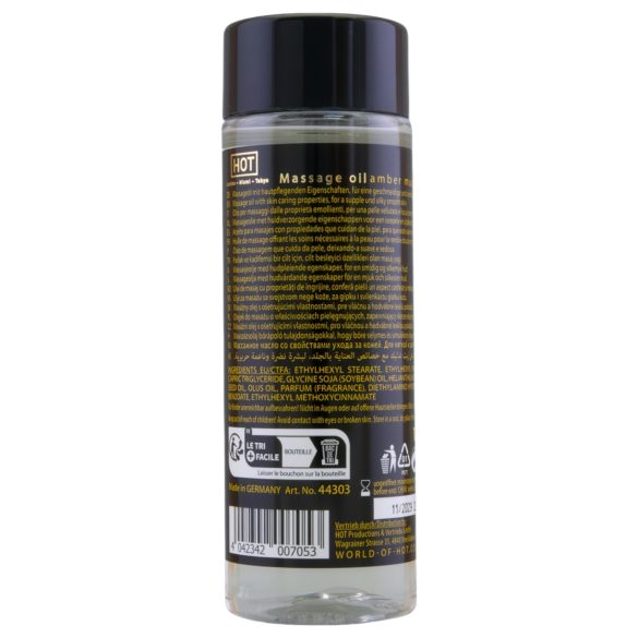 HOT - olio da massaggio idratante - ambra muschiata - 100ml