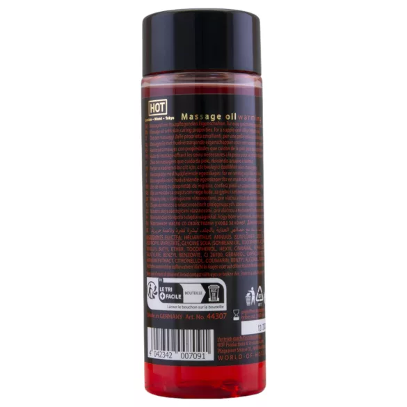 HOT - olio da massaggio riscaldante - cura della pelle - 100ml