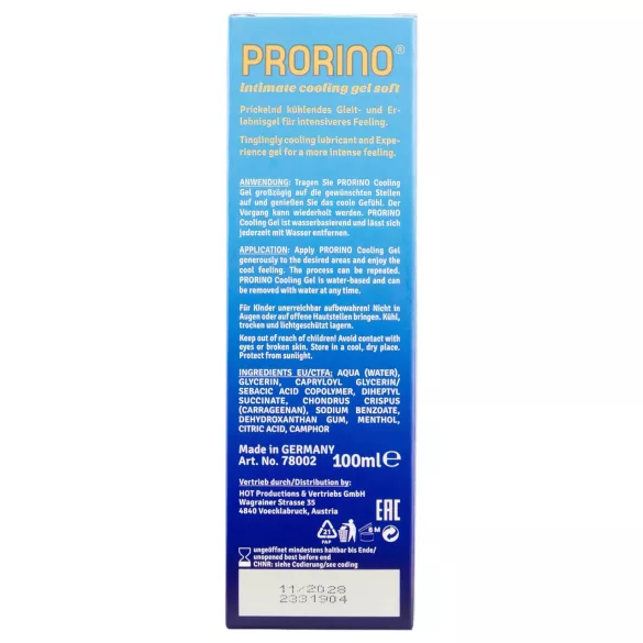 HOT Prorino - crema intima rinfrescante uomo - 100ml