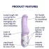 Satisfyer Charming Smile - vibratore punto G ricaricabile impermeabile viola