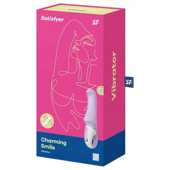 Satisfyer Charming Smile - vibratore punto G ricaricabile impermeabile viola