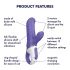 Satisfyer Magic Bunny - vibratore rabbit impermeabile - stimolatore clitoride