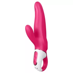   Satisfyer Mr. Rabbit - vibratore impermeabile con stimolatore clitorideo (rosa)