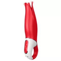   Satisfyer Power Flower - vibratore ricaricabile impermeabile - rosso