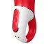 Satisfyer Power Flower - vibratore ricaricabile impermeabile - rosso
