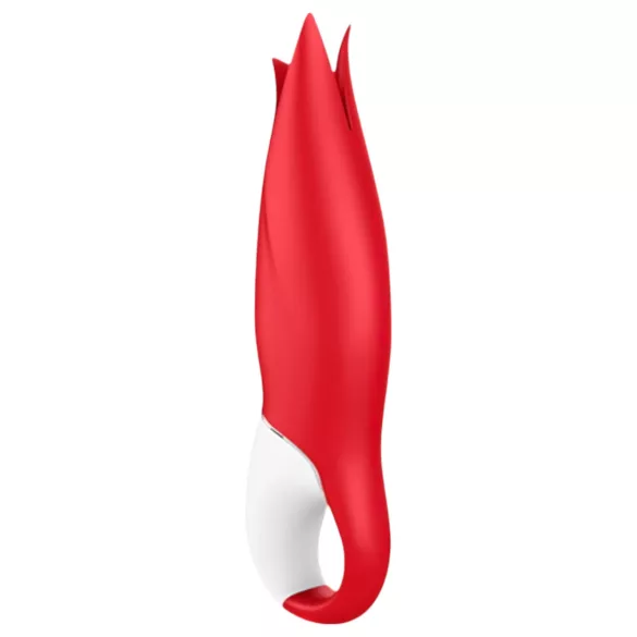Satisfyer Power Flower - vibratore ricaricabile impermeabile - rosso