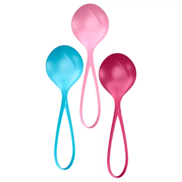 Satisfyer - set palline geisha - rafforzamento pavimento pelvico - 3 pezzi
