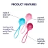Satisfyer - set palline geisha - rafforzamento pavimento pelvico - 3 pezzi