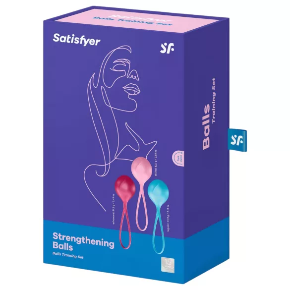 Satisfyer - set palline geisha - rafforzamento pavimento pelvico - 3 pezzi