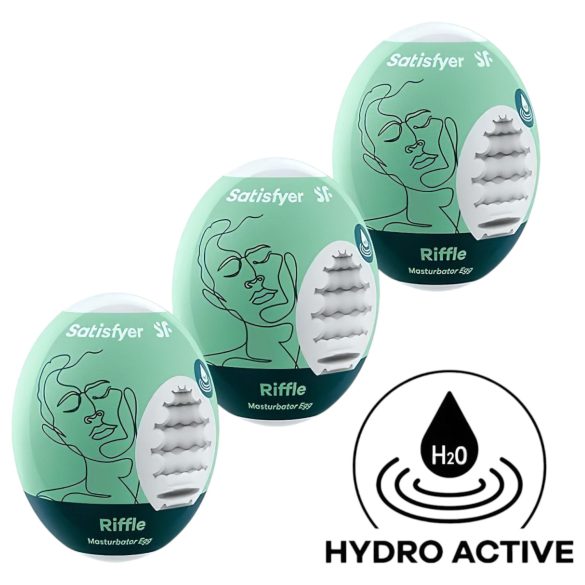Satisfyer Egg Riffle - masturbatore a forma di uovo - set 3 pezzi