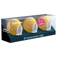 Satisfyer Egg Fierce - masturbatore uomo set 3 pezzi