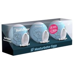   Satisfyer Egg Savage - masturbatore a forma di uovo set 3 pezzi