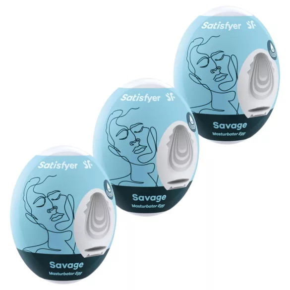 Satisfyer Egg Savage - masturbatore a forma di uovo set 3 pezzi