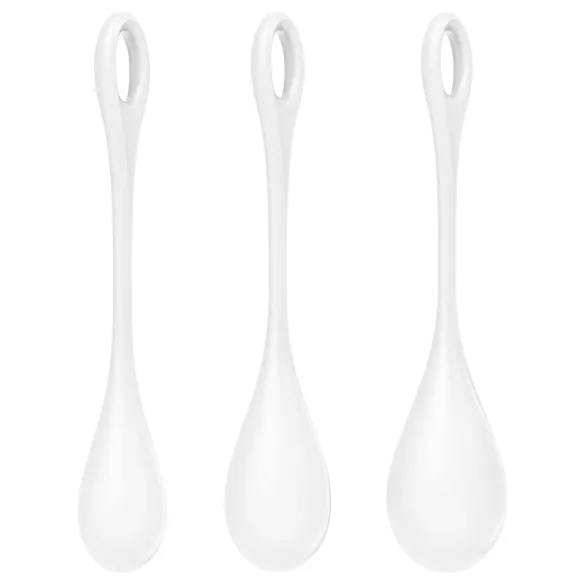 Satisfyer Yoni Power 1 - set palline vaginali - bianco - 3 pezzi