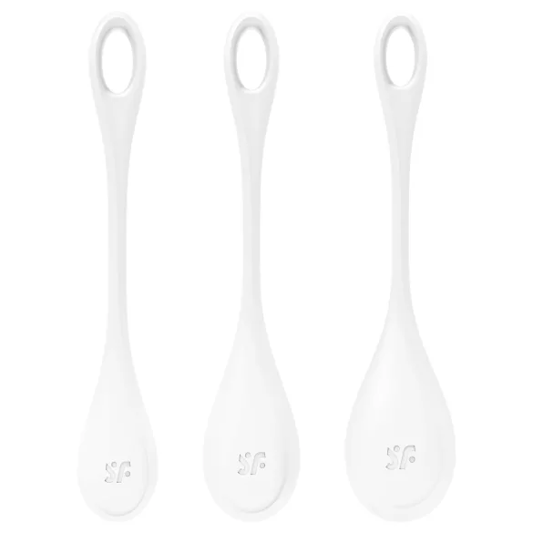 Satisfyer Yoni Power 1 - set palline vaginali - bianco - 3 pezzi