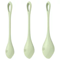   Satisfyer Yoni Power 2 - set di palline vaginali - 3 pezzi - verde