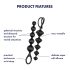 Set di Dildo Anali Satisfyer Love Beads - Perline (Nero)