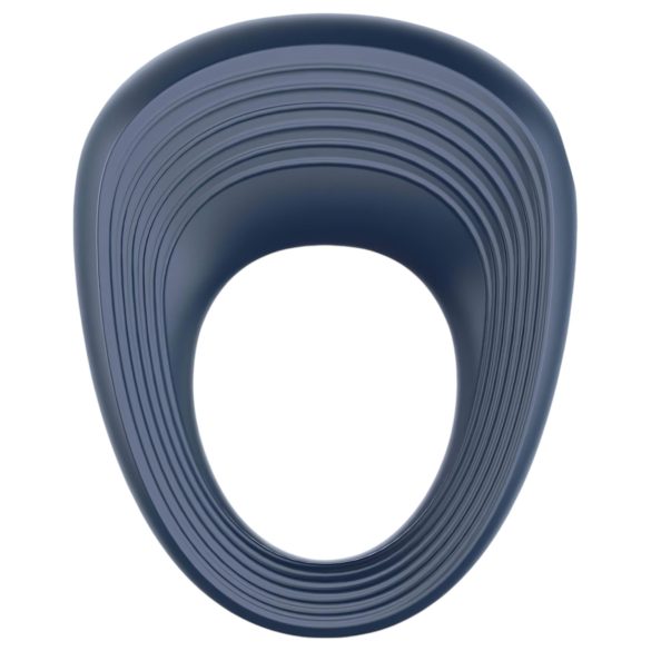 Satisfyer Power Ring - anello fallico vibrante impermeabile - grigio