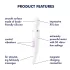 Satisfyer Wand-er Woman - massaggiatore vibrante impermeabile (bianco)
