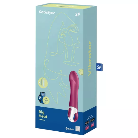 Satisfyer Big Heat - vibratore punto G riscaldante ricaricabile - rosso