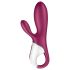 Satisfyer Hot Bunny - vibratore riscaldante con stimolatore clitoride - rosso
