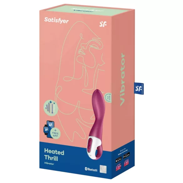 Satisfyer Heated Thrill - Vibratore riscaldante controllato tramite app (rosso)