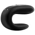 Satisfyer Double Fun - vibratore per coppia con app (nero)