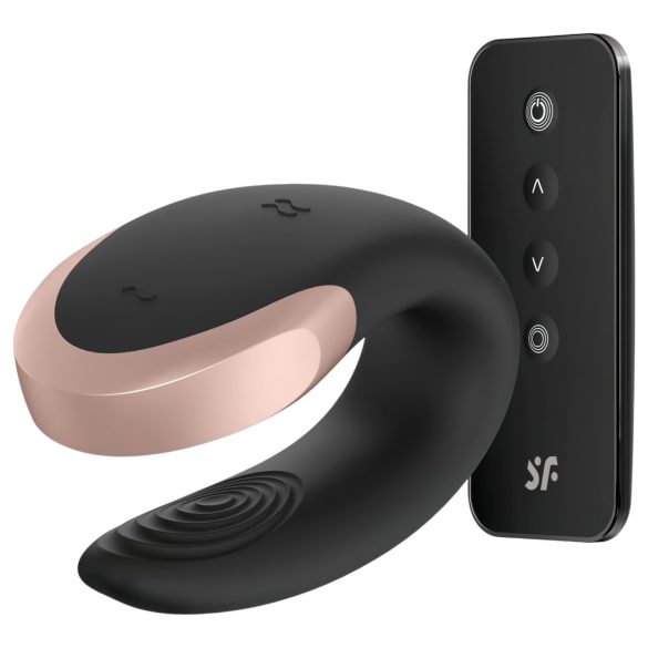 Satisfyer Double Love - Massaggiatore Intimo Intelligente a Doppia Stimolazione (nero)