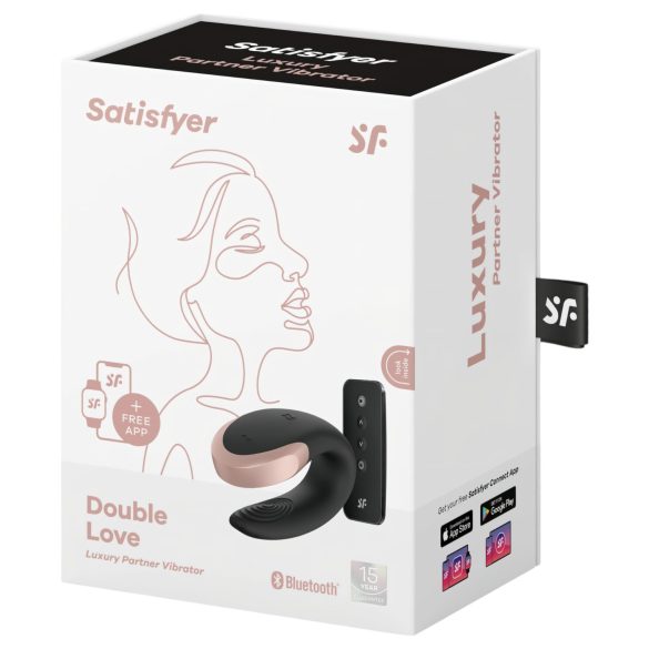 Satisfyer Double Love - vibratore coppia controllo remoto - nero