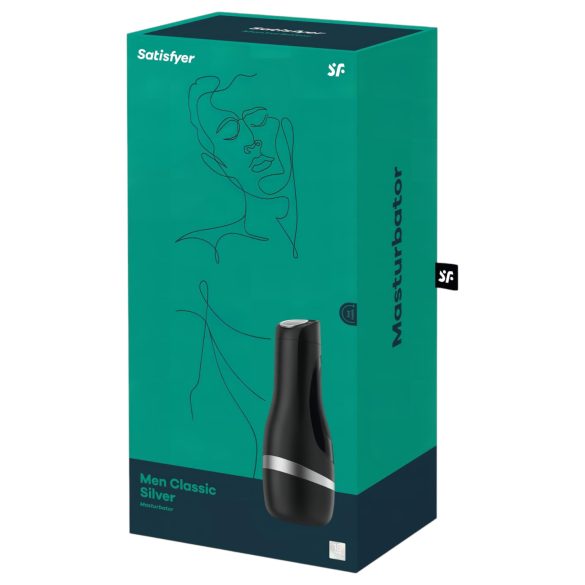 Satisfyer Men Classic - masturbatore manuale a suzione - argento