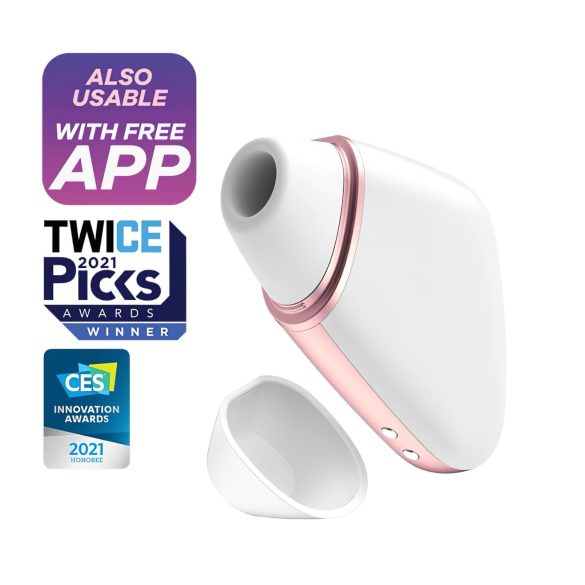 Satisfyer Love Triangle - Stimolatore Clitorideo a Onde d'Aria Intelligente (bianco)