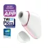 Satisfyer Love Triangle - stimolatore clitorideo a onde d’aria smart - bianco