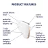Satisfyer Love Triangle - stimolatore clitorideo a onde d’aria smart - bianco